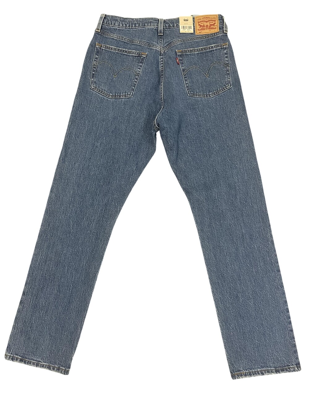 Levi's 501 Jeans Mens 30x30 Blue Medium Wash Straight Leg Denim Pants Cotton